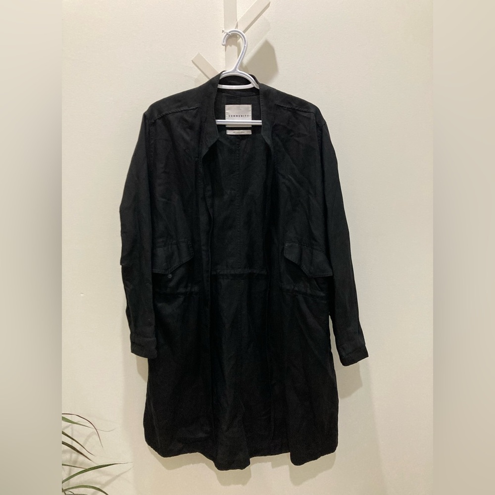 Aritzia Community Linen-blend Light Coat EUC